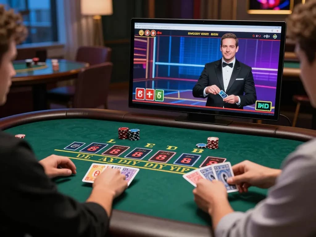 Engaging live dealer blackjack action at fabet, showcasing player strategy and excitement in a modern online casino.
