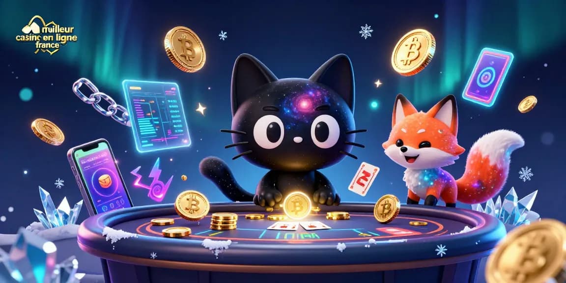 Jouer au meilleur casino en ligne France avec des personnages 3D dans un décor cosmique vibrant.