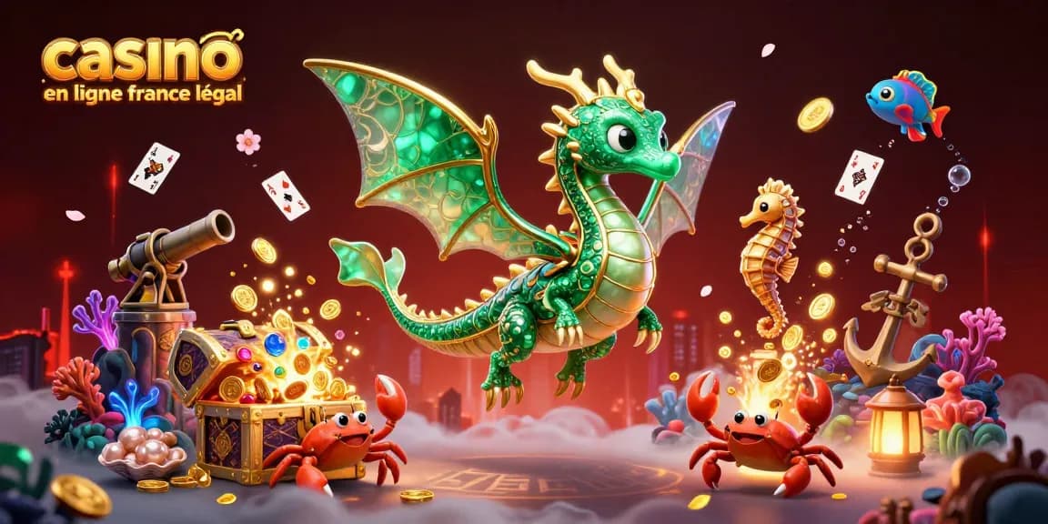Jouez au casino en ligne légal en France et découvrez des trésors sous-marins avec des dragons fantastiques.