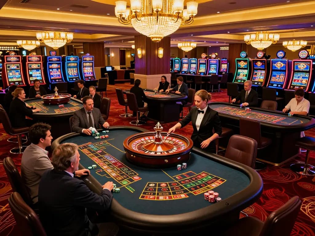Players engaged at roulette tables in an upscale casino featuring tx88 ambiance and excitement.