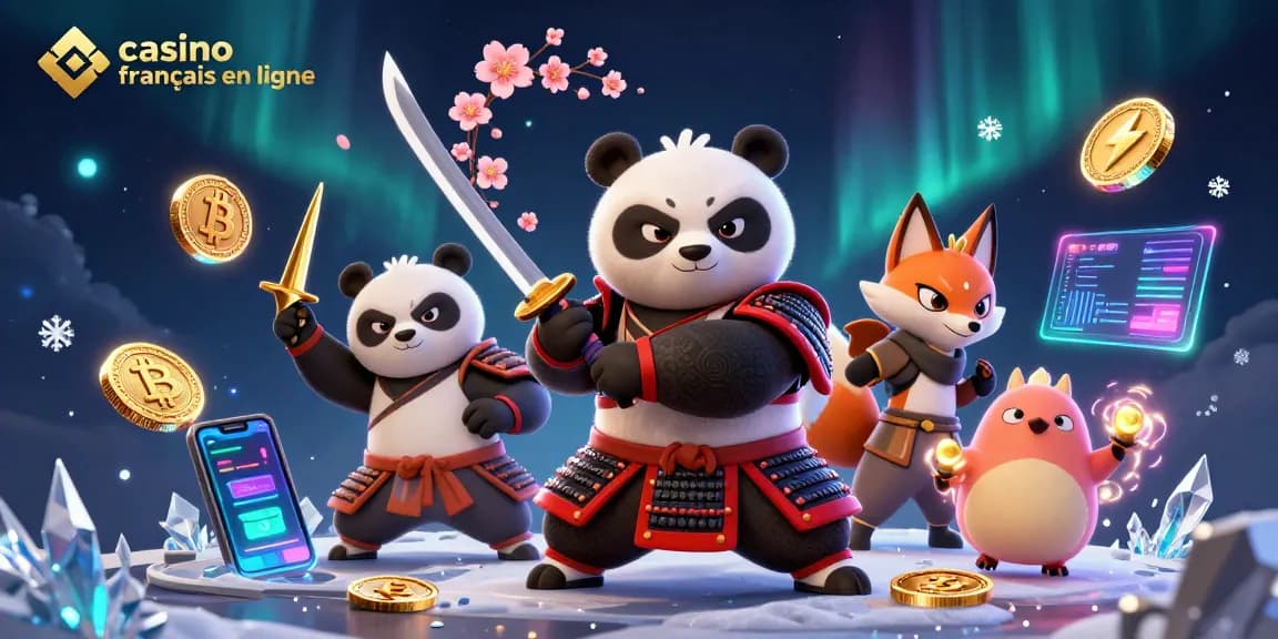Casinos en ligne français : expérience immersive avec le panda samouraï et le renard ninja.