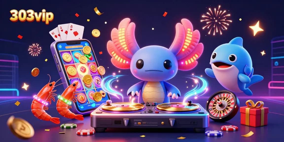 Spin to win with exciting 303vip bonus promotions in a vibrant casino scene.