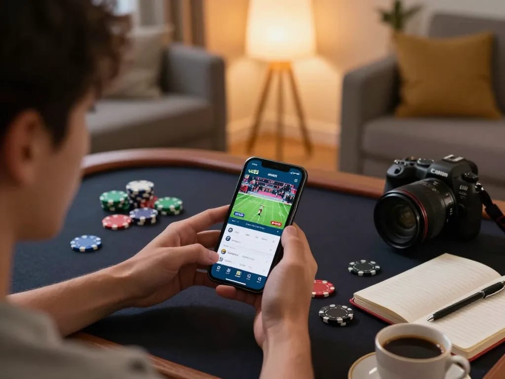Engaging with uu88 mobile app for live sports betting in a cozy home environment