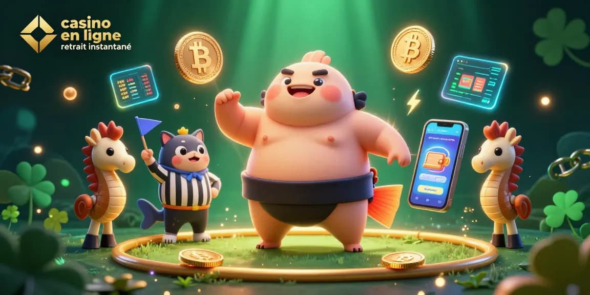 Retirez vos gains rapidement sur le casino en ligne retrait instantané avec cette illustration animée dynamique.