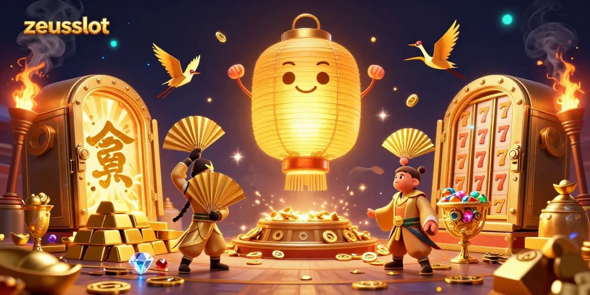 Spin the reels and win big with zeusslot amidst gold treasures and magical elements.
