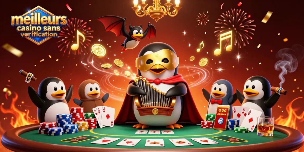 Découvrez les meilleurs casinos sans vérification avec cette illustration captivante de jeux d'argent.
