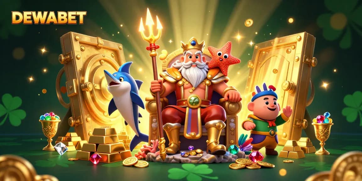 Join DEWABET's vibrant casino scene with Neptune and treasures for an exciting gaming experience.