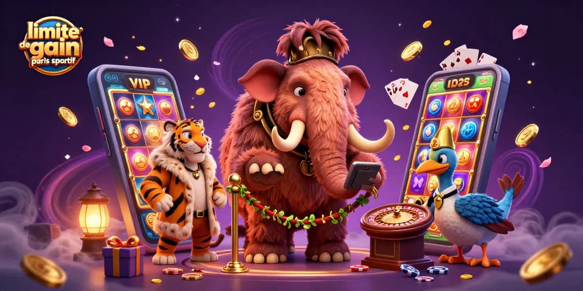 Vivez l'expérience de la limite de gain paris sportif avec des personnages colorés dans un casino animé
