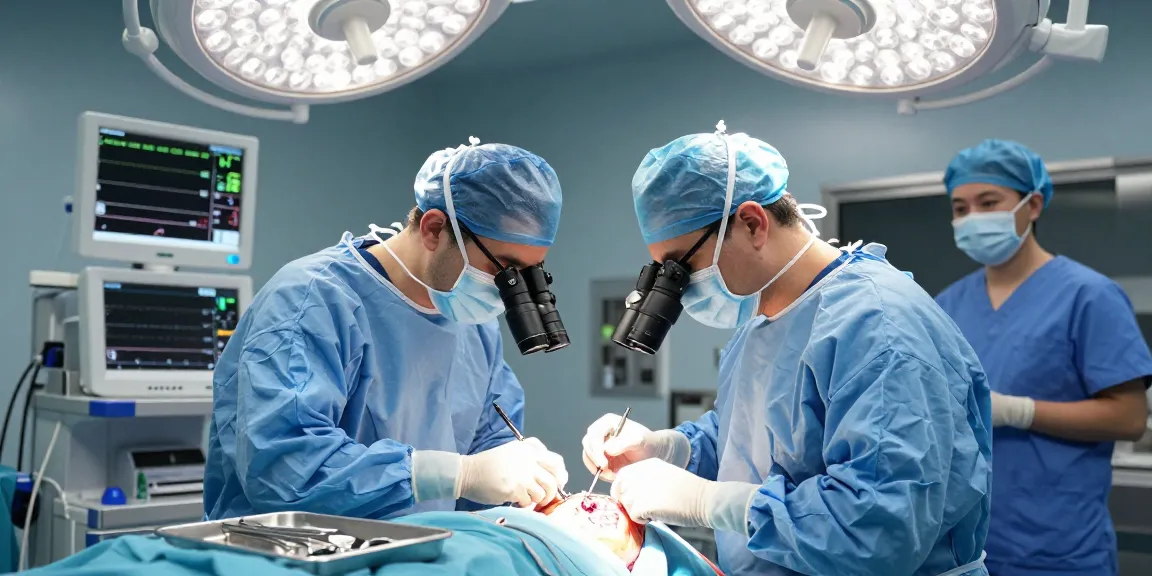 Brain surgery performed by a skilled surgical team, showcasing precision and advanced techniques in beyin ameliyatı.