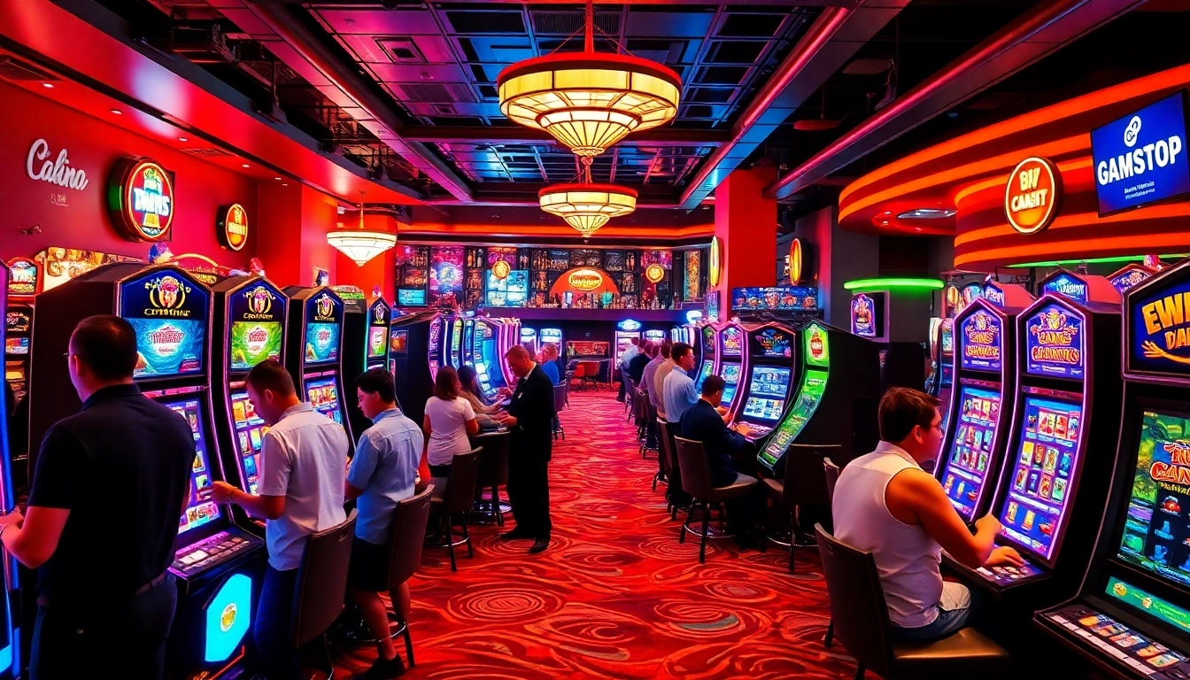 Experience the thrills at a non gamstop casino Uk with colorful gaming tables and lively players.