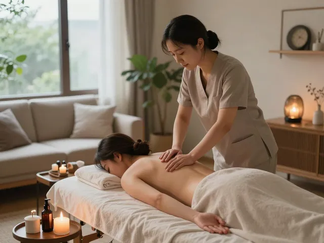 Experience 청라출장마사지 in a serene home setting with a professional therapist.