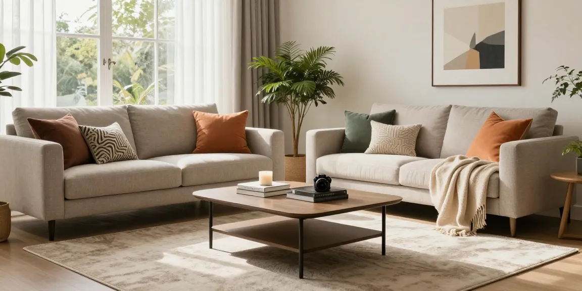 Stylish living room showcasing depo 5k furniture trends with cozy decor elements.