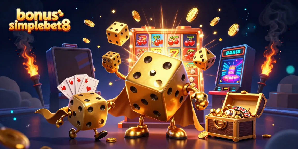 Engage in exciting gameplay with bonus simplebet8 featuring dynamic gold dice and bursting slot machines.