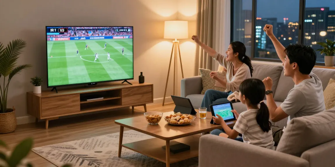 Discover this resource on Indie Hackers featuring families enjoying IPTV services together in a cozy living room.