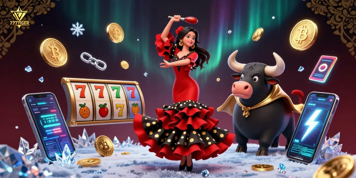 Experience the excitement of 777TIGER casino with vibrant slot action, stunning visuals, and crypto elements.