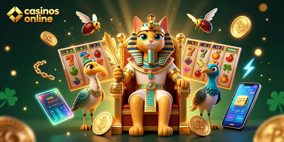 Disfruta de los casinos online con una experiencia vibrante llena de símbolos de suerte y jackpots.