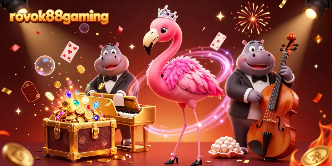 Experience winning strategies with rokok88gaming's dynamic casino-themed 3D illustration.