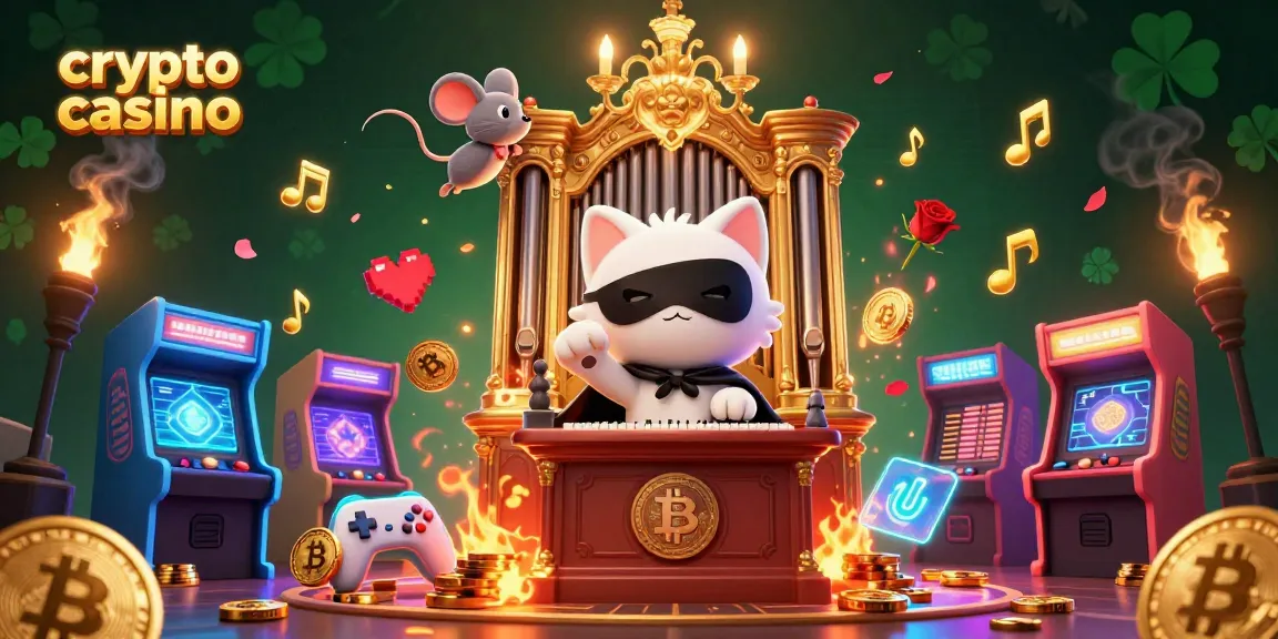 Giocatori appassionati nei migliori crypto casino con simboli di criptovaluta che fluttuano.