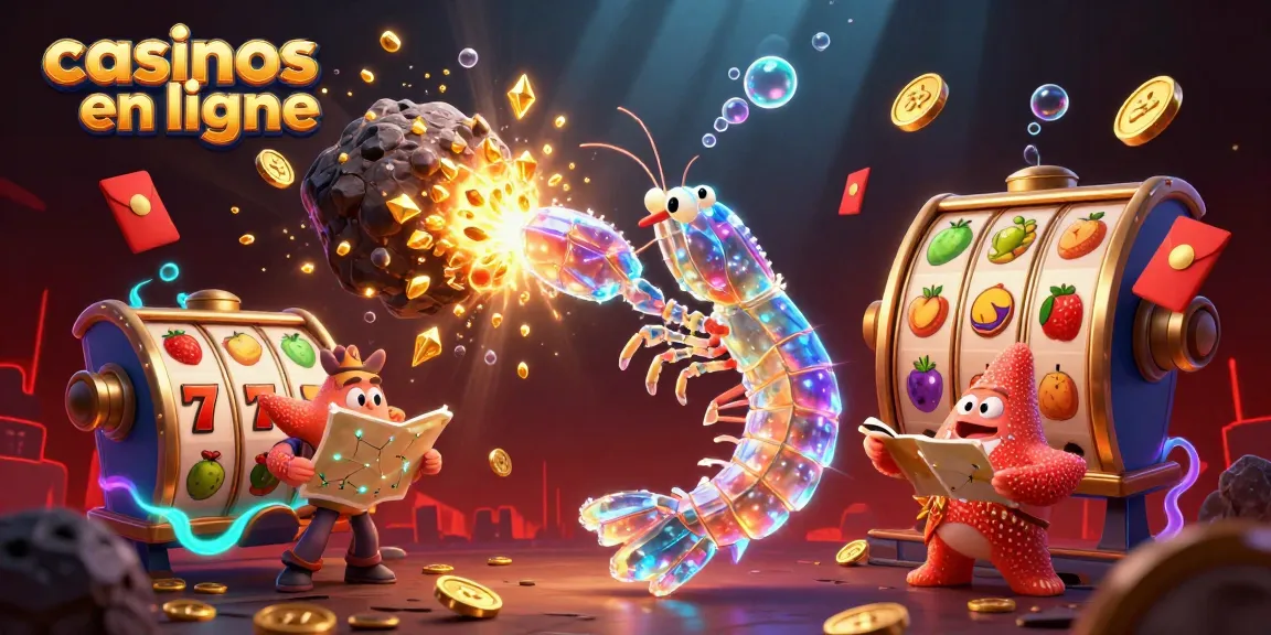Jouez à des casinos en ligne avec des machines à sous animées et des personnages colorés.