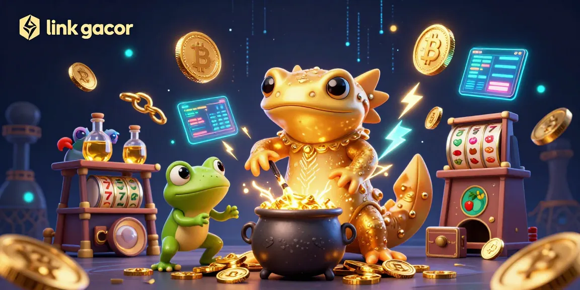 Engage in action with link gacor as the golden salamander transforms base metals into jackpot-winning coins in a dazzling scene.