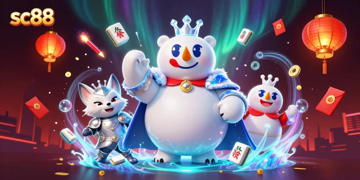 Engage with sc88 and enjoy the captivating casino adventure featuring an ice king and snow fox.